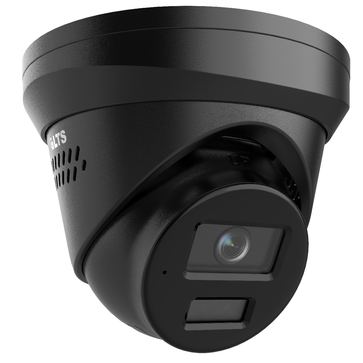 LTS LTCMIP3342WIB-28SDL Platinum Plus 4MP Active Deterrence Black Turret Network Camera 2.8mm