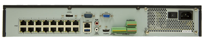 LTS LTN8932-P16 Platinum Enterprise Level 32 Channel 16Ch PoE, 4K Ultra HD Display NVR 1.5U