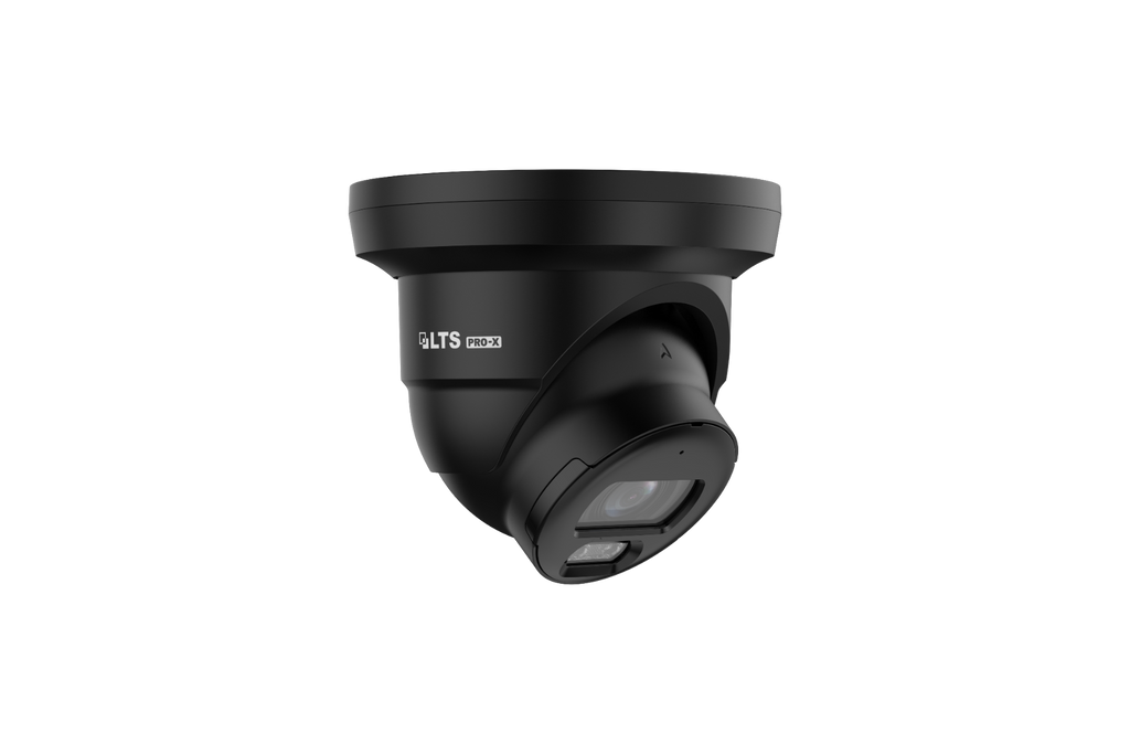 LTS LXIP3C82WB-28AISP Pro-X 8MP AI Color 24/7 Black Turret Network Camera 2.8mm